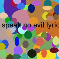 speak no evil lyrics
